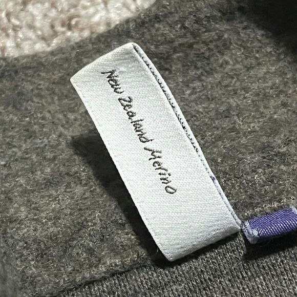 Ibex 1/2 Zip Sweater Men’s Large New Zealand Merino Wool Blend Brown USA - Picture 4 of 10